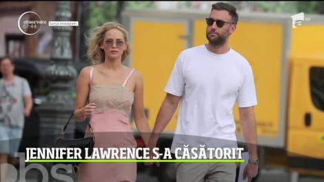 Actriţa Jennifer Lawrence şi Cooke Maroney, directorul unei galerii de artă s-au căsătorit!