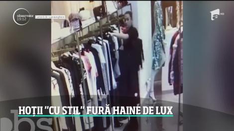 Magazinele de lux au devenit ţinta hoţilor cu stil! Acţionează la vedere şi fură doar haine de mii de lei