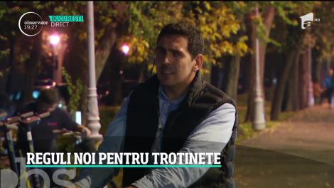 Regulile pentru cei care merg pe trotinete, iar cine nu le respectă riscă amenzi de până la 1.100 de lei!