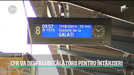 Dacă trenul vă întârzie, în curând aţi putea cere despăgubiri de la CFR. Nu doar preţul biletelor, ci şi bani pentru alte servicii