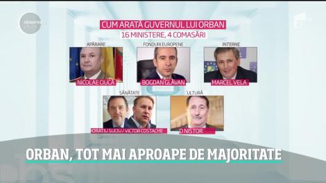 Guvernul Orban are tot mai multe şanse să treacă de Parlament