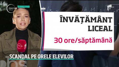 Scandal în învățământ după reducerea orelor elevilor. Profesorii, revoltați: ”20.000 de cadre didactice vor rămâne fără un loc de muncă!”