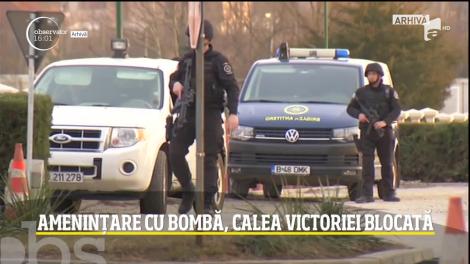 Amenințare cu bombă în București! Traficul pe Calea Victoriei a fost blocat