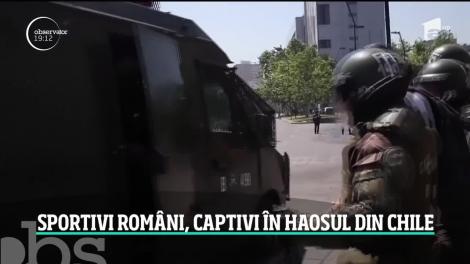 Sportivi români, captivi în haosul din Chile