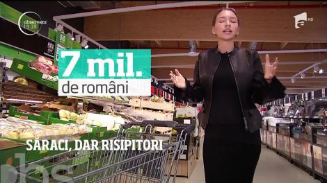 Românii aruncă în fiecare zi 6.000 de tone de mâncare! 300 de TIR-uri pline cu alimente ajung la gunoi!