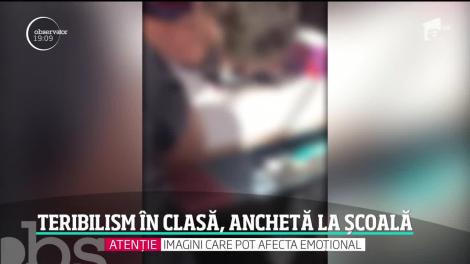 Scene îngrijorătoarela școală! Elevi de clasa a opta s-au filmat în timp ce prizează un praf alb