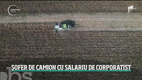 În România, un şofer de camion câştigă acum cât un corporatist