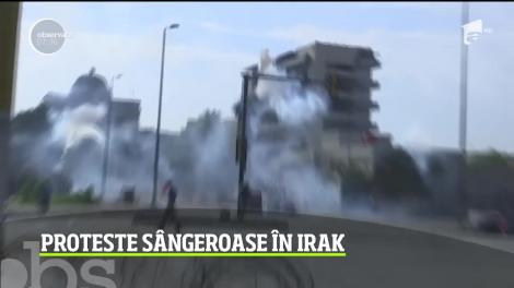 Proteste sângeroase în Irak. Cel puţin 40 de oameni au murit şi peste 2000 au fost răniţi