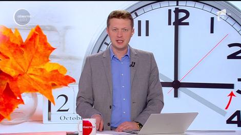 România trece la ora de iarnă în această noapte. Ora 4:00 va deveni ora 3:00