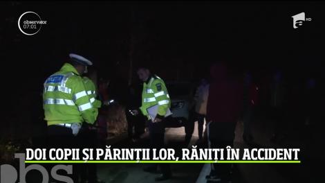 Impact violent pe o şosea din Dâmboviţa. Pe ceaţă şi în întuneric un tânăr şofer nu a observat o căruţă care circula pe drum