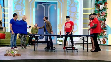 Tenis de masă în stilul Neatza cu Răzvan și Dani: Costi Ioniță, Emilia și Jay Maly