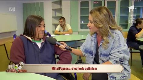 Un munte de voință numit Mihai Popescu! Tânărul în scaun cu rotile salvat la Colectiv se pregătește de Bac, deși nu-și poate folosi mâinile! Ce planuri are
