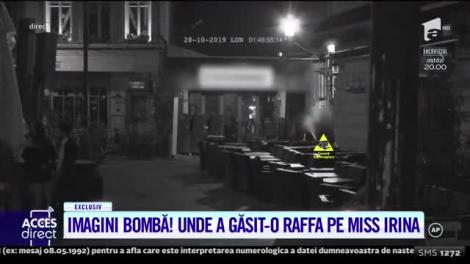 Imagini bombă! Acesta este momentul în care Raffaello o găsește pe Miss Irina în centrul Capitalei