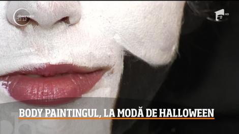 Body paintingul, pictura specială pe piele, la modă de Halloween