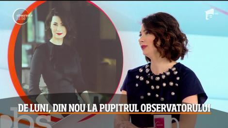 Mihaela Călin se întoarce la pupitrul Observatorului orei 16:00. Cum i s-a schimbat viața de când l-a adus pe lume pe Petru