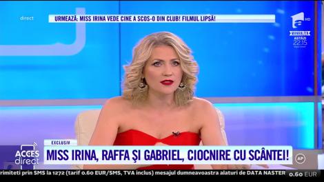 Întâlnire cu scântei în platoul Acces Direct între Miss Irina, Raffaello și Gabriel. „Nu cred o iotă din ce ai spus. Ai mințit!”