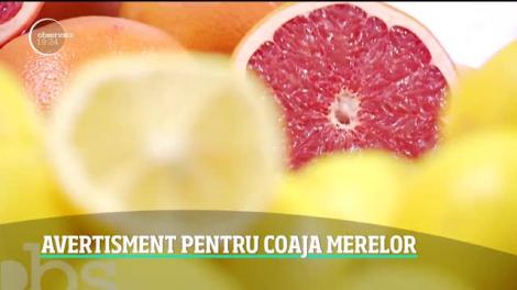 După citrice, şi merele ar putea fi însoţite la vânzare de un anunţ îngrijorător. "Nu consumaţi coaja lor!"