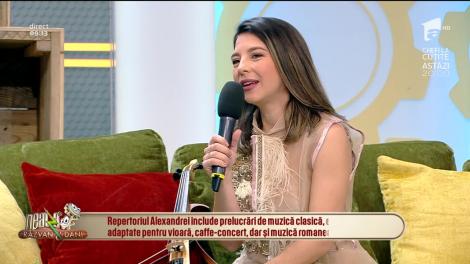 Neatza cu Răzvan și Dani. Alexandra Violin cântă la vioară piesa Englishman in New York