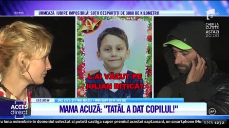 Detaliu de groază în cazul băieţelului dispărut fără urmă la Constanţa! Mama lui Iulian Alexandru Biţică: Tatăl a dat copilul!