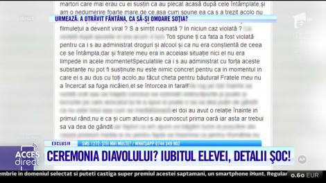 Sora satanistului din Giurgiu: De ce nu a făcut plângere la poliție când s-a trezit acolo