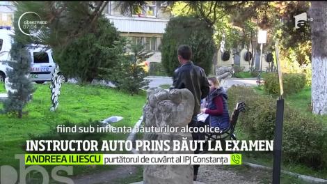 Un instructor auto din Constanţa a fost prins băut la examenul dat de un elev de-al său