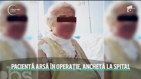 Anchetă la Spitalul Sfânta Maria din Capitală după ce o pacientă a fost arsă pe toată faţa de un aparat