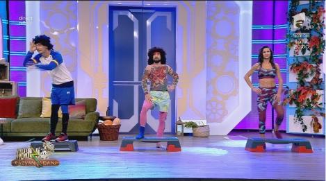 Neatza cu Răzvan și Dani. Cea mai amuzantă sesiune de aerobic, cu Bossu Libidinosu' și Viorele Cârcel. Exerciții pentru un corp perfect
