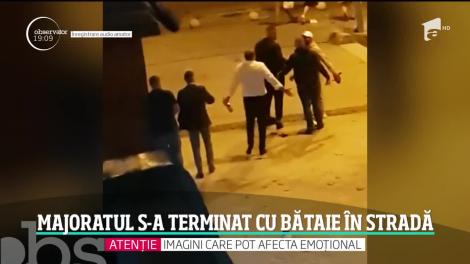 O petrecere de majorat s-a terminat dimineaţă cu o bătaie în stradă, la Reşita!