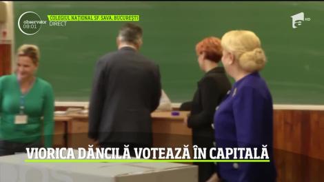 Alegeri Prezidențiale 2019. Viorica Dăncilă a votat la Colegiul Sf. Sava