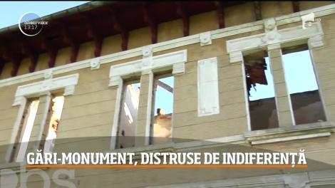 Construite în urmă cu un veac pe linia Galaţi-Bârlad, gările monument-istoric, par acum doar nişte clădiri-fantomă