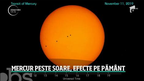 S-au aliniat planetele! Mercur a trecut printre Soare şi Pământ, un fenomen rar, vizibil doar de câteva ori pe secol