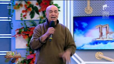 Benone Sinulescu cântă, la Neatza cu Răzvan și Dani, melodia "Hai lic, lic"