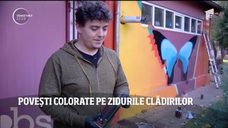 Povești colorate pe zidurile clădirilor! Cu a ajuns graffiti-ul de la hobby la job?