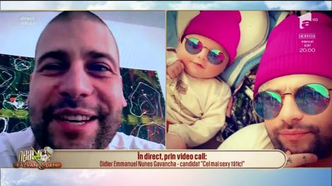 Didier Emmanuel Nunes Gavancha, candidat la "Cel mai sexy tătic!", în direct , la Neatza cu Răzvan și Dani: Vorbesc cinci limbi