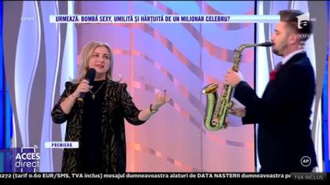 Premieră la Acces Direct! Carmen Șerban cântă piesa Trandafirul care înflorește