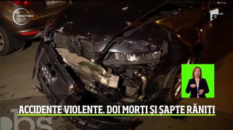 Accidente violente pe șoselele din România! Doi tineri, de 18 şi 25 de ani, au murit, iar alţi şapte au fost răniţi, printre care şi un minor