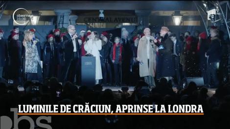 Actriţa Emilia Clarke a dat startul sărbătorilor de iarnă la Londra!