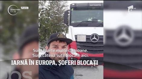 Prima ninsoare a sezonului a provocat haos în Europa