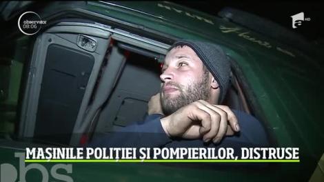 Doi poliţişti din Mureş au fost răniţi după ce au făcut accident în timp ce urmăreau un şofer, în trafic