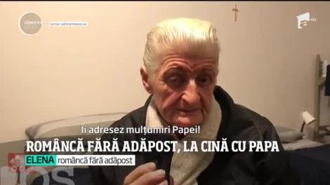 La prima cină în noua casă, o româncă săracă din Italia l-a avut ca musafir pe Papa Francisc