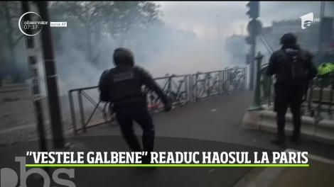 Vestele galbene readuc haosul la Paris
