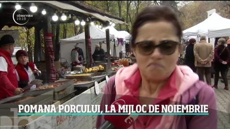 Pomana porcului, la Târgul Tradițional de la Muzeul Țăranului Român