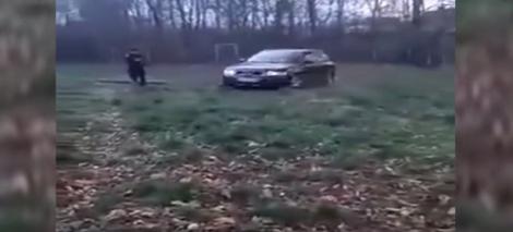 Goană nebună după ce și-a dat foc la casă. Individul, prins într-o benzinărie după ce a provocat un accident