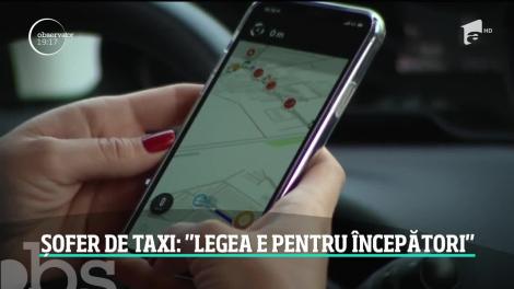 Scene revoltătoare în traficul din Bucureşti. Un taximetrist a fost filmat de un client când se juca pe telefon în timp ce conducea!