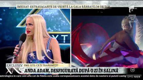 Salina de la Turda nu i-a făcut bine Andei Adam! Vedeta, desfigurată la faţă!