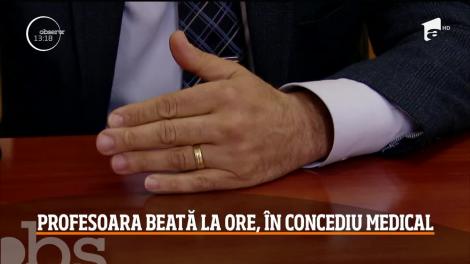 O profesoară de franceză care a mers beată la o şcoală gimnazială din localitatea Mihai Bravu, a intrat în concediu medical