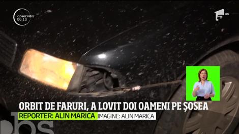 Orbit de faruri, un șofer din judeţul Mehedinţi a pierdut controlul volanului  și a băgat în spital doi oameni