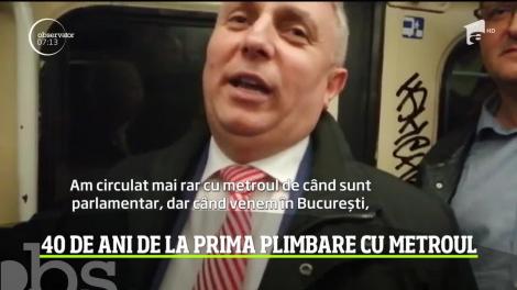 Se împlinesc 40 de ani din ziua în care bucureştenii au mers pentru prima oară cu metroul