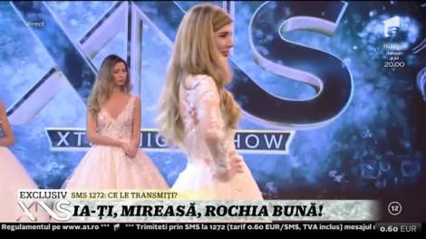 Cele trei finaliste ale concursului ''Mirese versus Kilograme'' îşi aleg rochiile pentru marele eveniment!