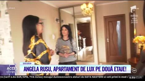 Acces Direct. Cântăreața Angela Rusu are un apartament de lux pe două etaje!